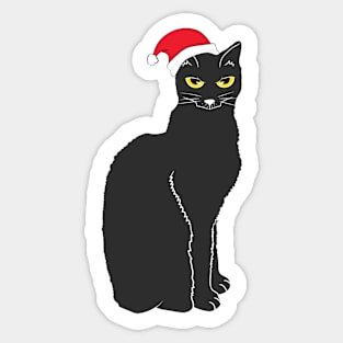 Have a Mediocre Holiday Human Funny Christmas Cat Sticker